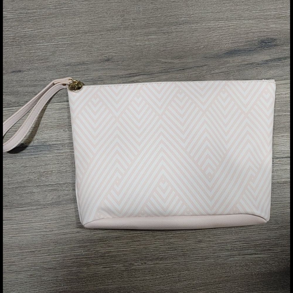 Dabney Lee Chevron Print Cosmetic bag